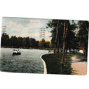 Antique Post Card 1909 O'Fallon Lake Park St. Louis Missouri